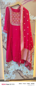 Dola silk handwork suit set