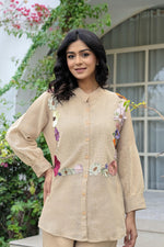 Stunning beige embroidered co ord set