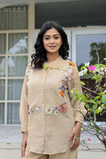 Stunning beige embroidered co ord set