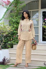 Stunning beige embroidered co ord set