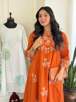 Pure cotton embroidery kurta pant