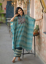 Pure Mul silk stylish kaftan set