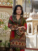 Heavy rayon digital printed co ord with shell detailing