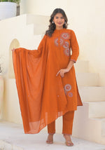 Pure cotton embroidered suit set
