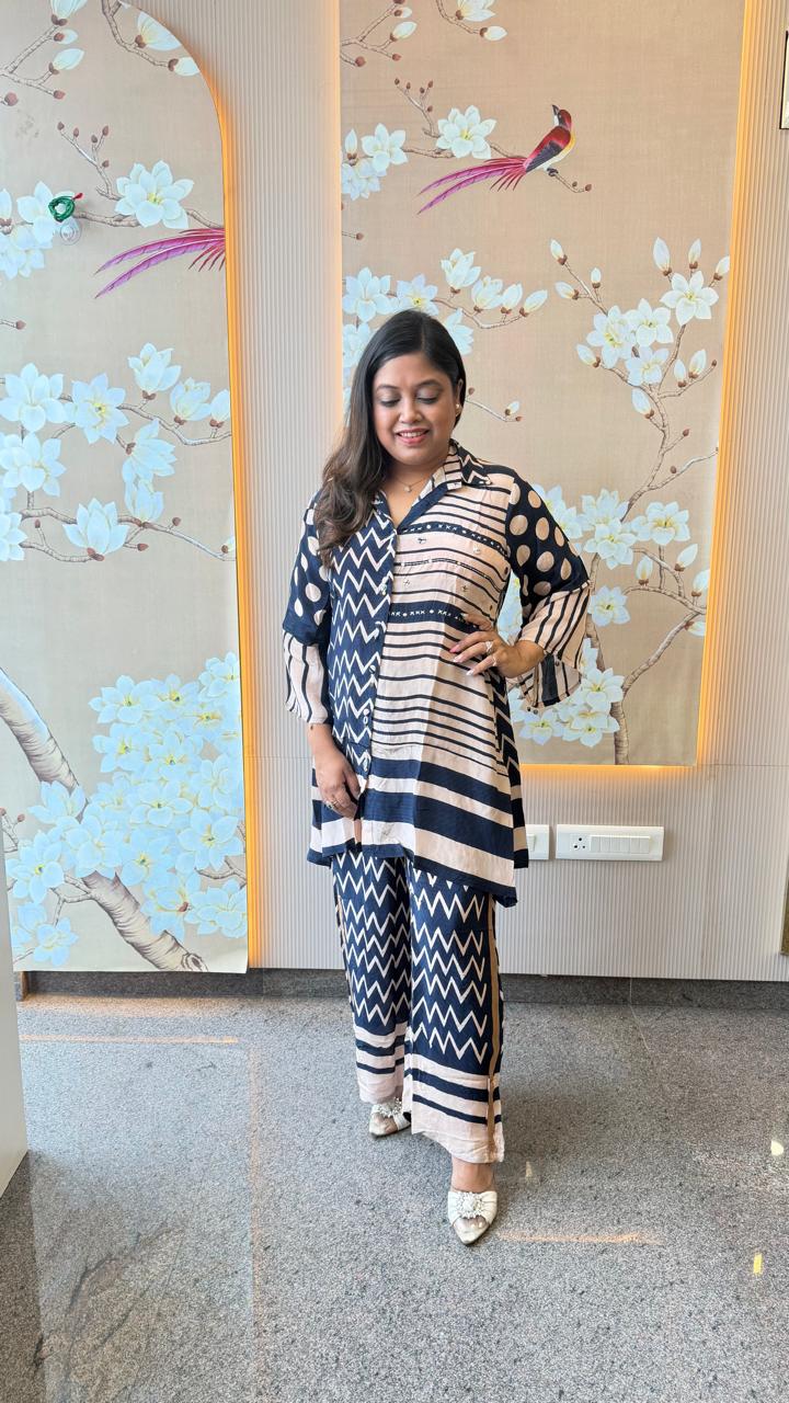 Pure crepe super smart co ord