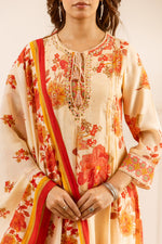 Pure Mul silk digital printed full suit set