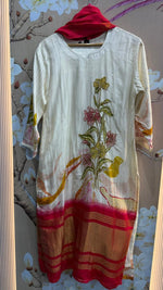 Premium lakri patta russian silk suit set (slim fit )