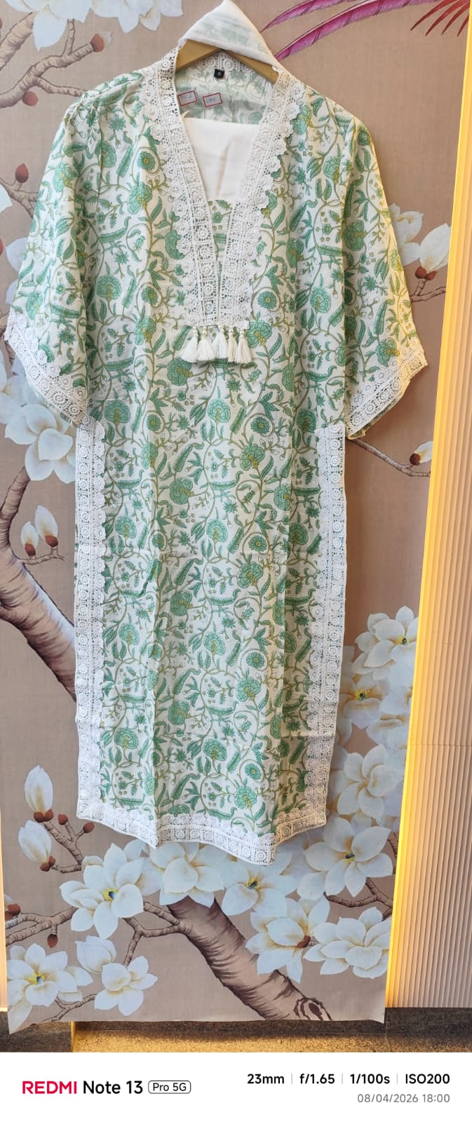 Designer sleeves premium cotton suit set