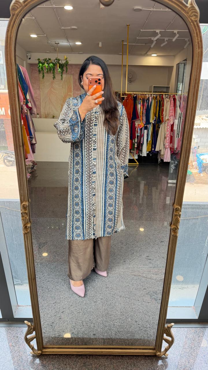 Pure crepe smart co ord