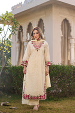 Designer cotton fully embroidered suit set