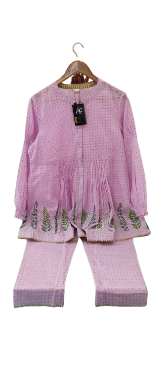 Must have cotton co ord set in purple