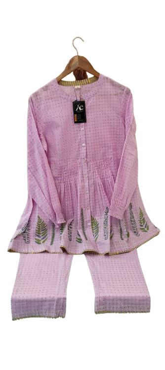 Must have cotton co ord set in purple