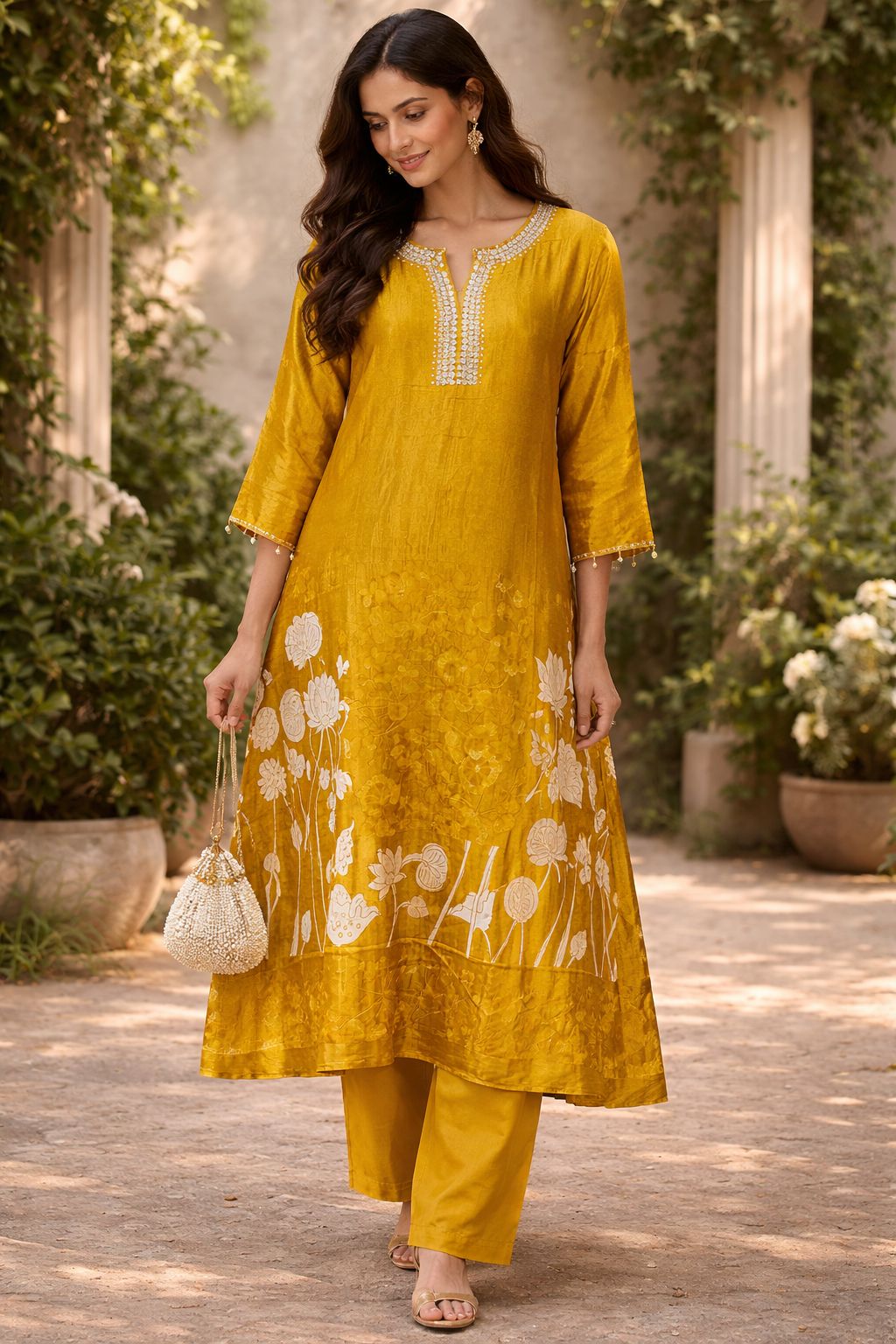 Pretty gaji silk kurta pant