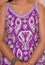 Pure cotton sleeveless suit set with stylish pants (extra sleeves available)