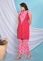 Premium flex cotton kurta pant paired with scarf