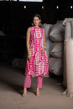 Sleeveless pure cotton kurta pant