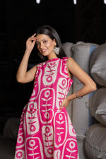 Sleeveless pure cotton kurta pant