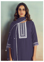 Pure viscose with full embroidery suit set