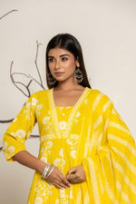 Pure cotton Anarkali suit set