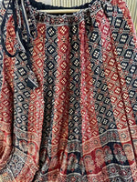 Gaji silk elasticated free size skirt (print may vary)