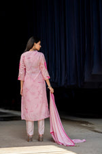 Super soft muslin silk with lining and gotta detailing suit set