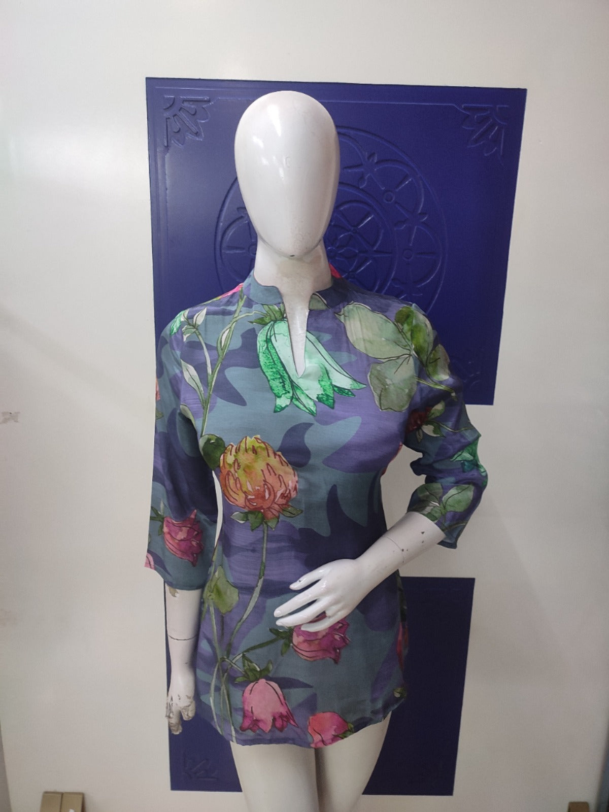 Pure crepe short top