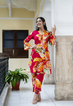Pure cotton digital printed Co ord set