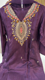 Pure dola silk handwork suit set