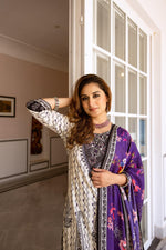 Pure muslin silk digital printed suit set