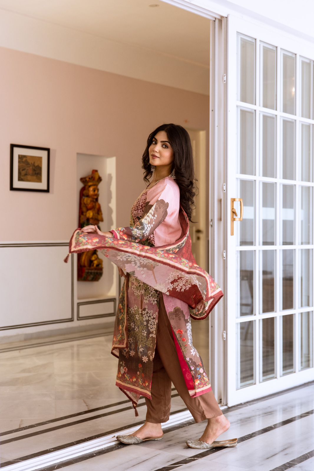 Pretty Shimmer Tissue Suit Set