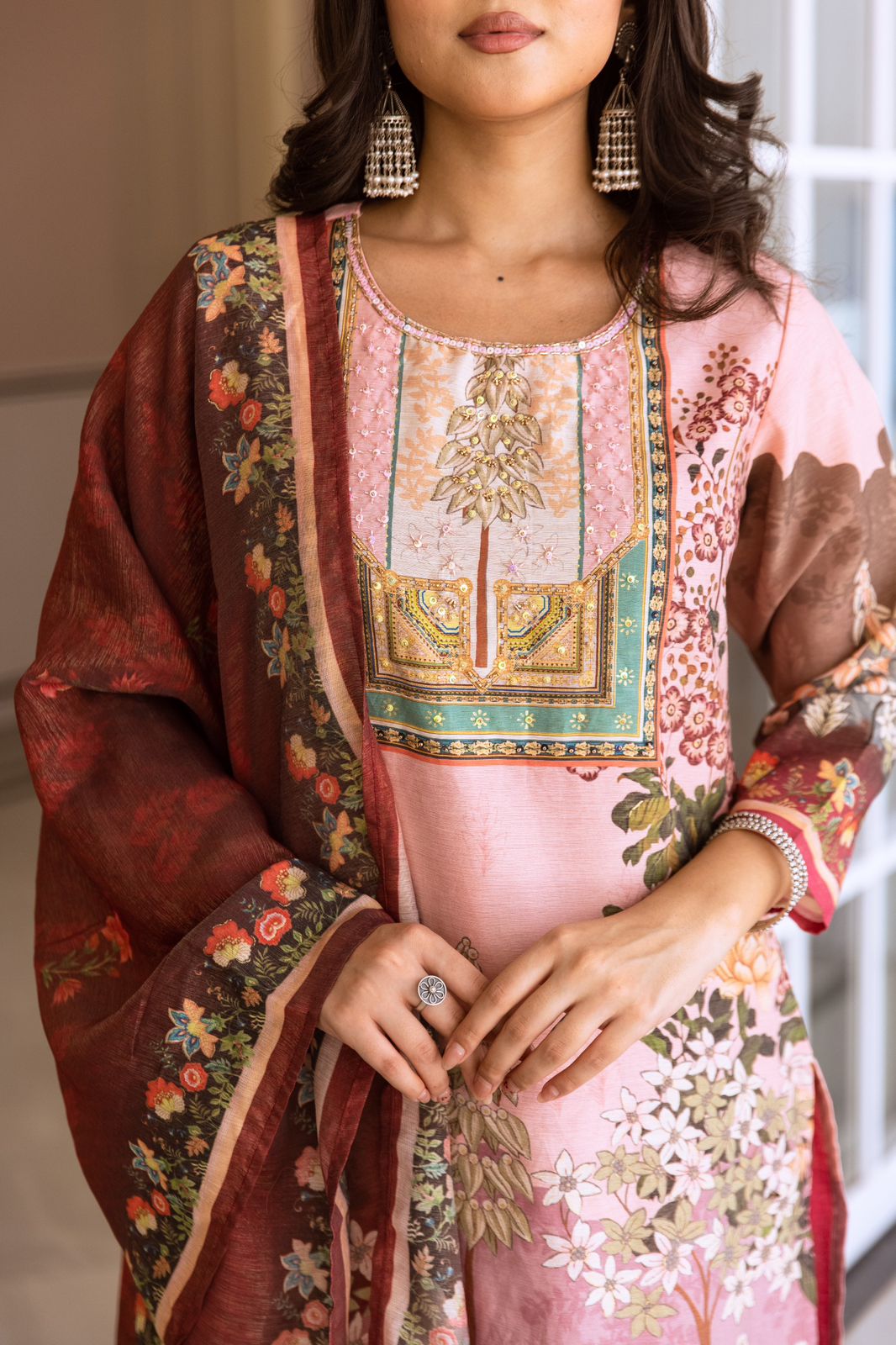 Pretty Shimmer Tissue Suit Set