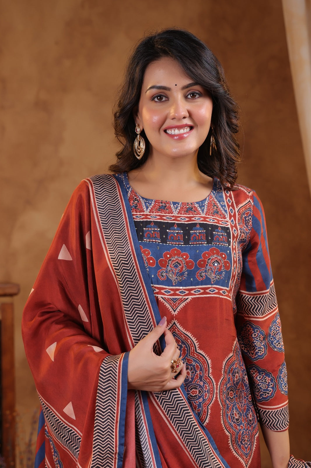 Pure premium muslin silk digital printed suit set