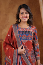 Pure premium muslin silk digital printed suit set