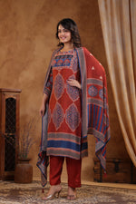 Pure premium muslin silk digital printed suit set