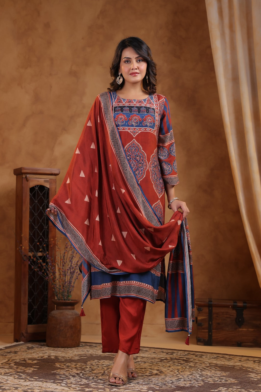 Pure premium muslin silk digital printed suit set