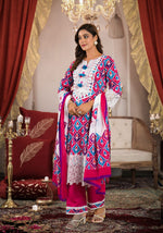 Super pretty n gorgeous cotton suit set with beautiful and heavy lace detailing