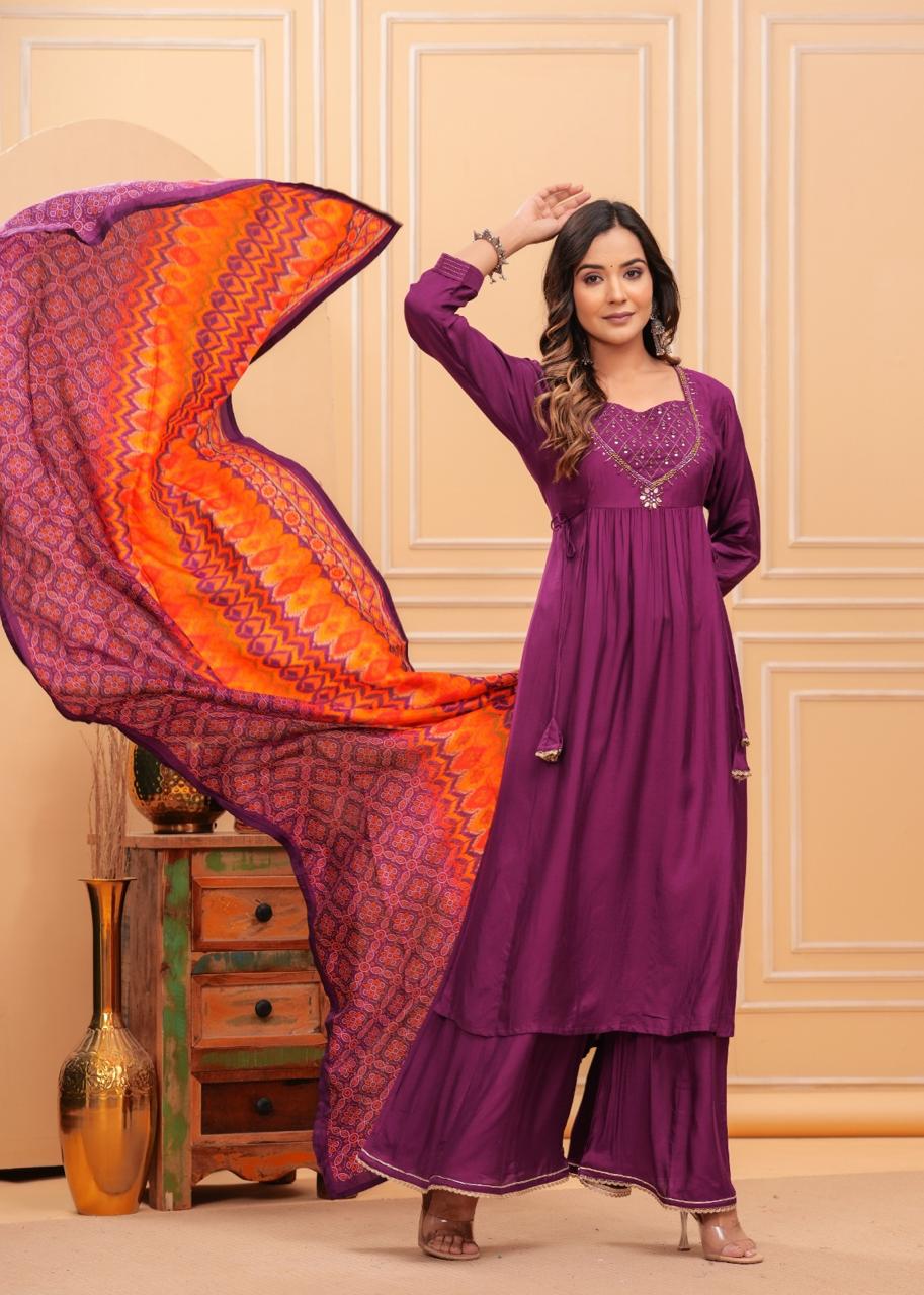 Premium mul cotton suit set