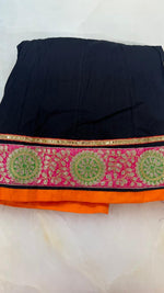 Premium cotton embellished skirt in red