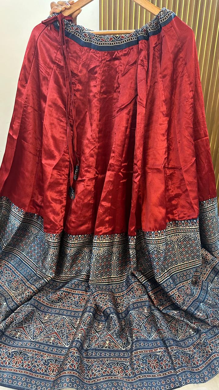 Gaji silk elasticated skirt