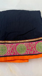 Premium cotton embellished skirt in red