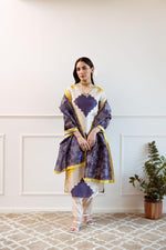 Premium shimmer tissue digital printed suit set