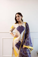 Premium shimmer tissue digital printed suit set