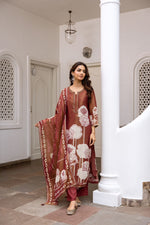 Premium shimmer digital printed suit set