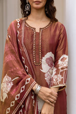 Premium shimmer digital printed suit set