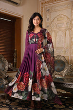 Pretty shiffon gorgeous Anarkali suit set