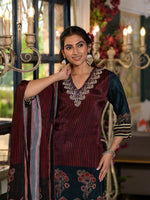 Gorgeous muslin silk lining suit set