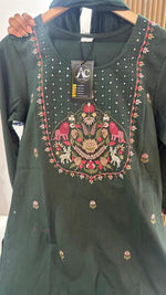 Pretty embroidered full suit set