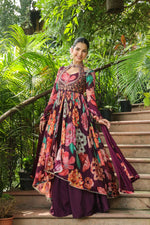 Premium chinon designer gown with dupatta