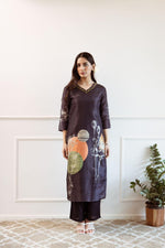 Premium shimmer tissue digital printed suit set