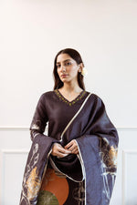 Premium shimmer tissue digital printed suit set